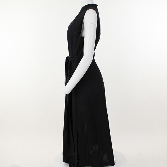 Anne Klein Plus Size Belted MIDI Dress - Anne Black - Picture 3 of 5